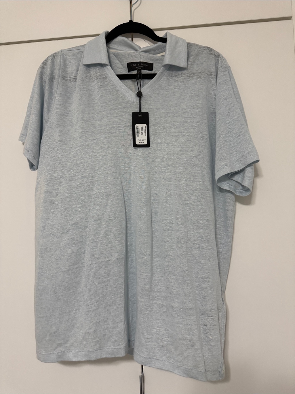 Rag & Bone Linen Johnny Collar Polo